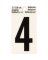 Hy-Ko Vinyl 2 In. Reflective Adhesive Number Four