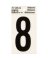 Hy-Ko Vinyl 2 In. Reflective Adhesive Number Eight