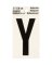 Hy-Ko Vinyl 2 In. Reflective Adhesive Letter, Y