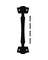BLK RSTC MDRN GATE PULL