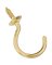 2pk 1-1/2 Cup Hook Brass