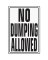 Hy-Ko Heavy-Duty Aluminum Sign, No Dumping Allowed