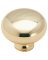 PB 1-1/4" POL BRASS KNOB