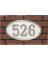 SILVER OVAL ADDRESS PLAQUE