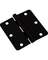 3.5" BLK HINGE 1/4" RAD