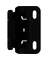 1/2" BLK PART WRAP HINGE