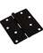 4" BLK HINGE 1/4" RAD
