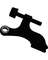 BLK HNG PIN DOOR STOP