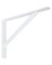 12" WHT HD SHELF BRACKET