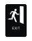 8X11 BRAILLE EXIT SIGN