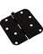 4" BLK HINGE 5/8" RAD