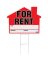 FOR RENT HOUSESHAPED SIGN