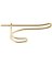 WIRE COAT/HAT HOOK SATIN BRASS