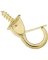 CUP HOOK SAFETY BRASS 7/8"