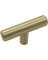 2" SATIN BRASS KNOB