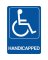 Hy-Ko Deco Series Heavy-Duty Plastic Sign, Handicapped