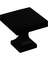 1-1/16" PEDST BLK KNOB