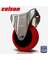 4" Red Rigid Caster