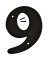 Hy-Ko 6 In. Black Gloss House Number Nine