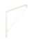 National 207 10-3/8 In. D. x 7-1/32 In. H. White Steel Shelf Bracket