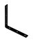 10-1/4 Corner Brace Black