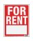 FOR RENT SIGN W/FRAME