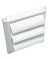 4"WHT PLSTC LOUVERD VENT