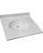 19"X17"WHT RND VNTY TOP