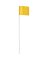 100pk Yellow Marking Flag