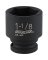 1-1/8" 1/2 Impact Socket
