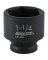 1-1/4" 1/2 Impact Socket