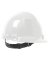 Safety Works White Cap Style Non-Vented Hard Hat with Pin Lock