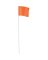 100pk Orange Marking Flag