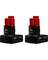 2PK M12 RED 4AH BATTERY