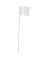 Empire 21 In. Steel Staff White Marking Flags
