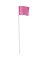 Empire 21 In. Steel Staff Pink Marking Flags