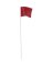 Empire 21 In. Steel Staff Red Marking Flags