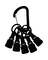 Keychain Bit Holder 5pk Blk
