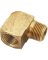 1/4 YLW BRASS ST ELBOW