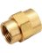 3/8x1/4 Yel Brass Coupling