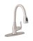 Home Impressions 1-Handle Lever Pull-Down Kitchen Faucet, Brushed Nickel
