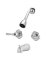 FAUCET TUB/SHOWER 2 LEVER HDL CH