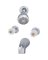 Home Impressions Chrome 2-Handle Acrylic Knob Tub & Shower Faucet