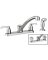 Moen Adler 2-Handle Lever Or Knob Kitchen Faucet with Side Spray, Chrome