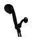 SHOWERHEAD MASSAGE BLACK