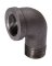 1" 90D BLK STREET ELBOW