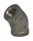 3/8" 45D BLACK ELBOW