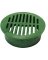 6" Round Grate Green