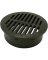 6" Round Grate Black