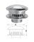 SELKIRK RV 3 In. x 6 In. x 3-1/4 In. Gas Vent Cap